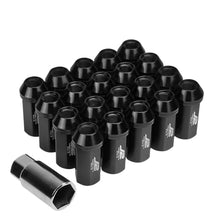 Load image into Gallery viewer, J2 Engineering Lug Nuts (M12 x 1.25) 20 Piece Set With Closed End - Black / Blue Red Alternate Image