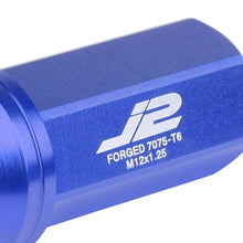 Load image into Gallery viewer, J2 Engineering Lug Nuts (M12 x 1.25) 20 Piece Set With Closed End - Black / Blue Red Alternate Image