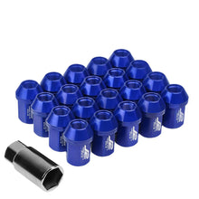 Load image into Gallery viewer, J2 Engineering Lug Nuts (M12 x 1.25) 20 Piece Set With Closed End - Black / Blue Red Alternate Image