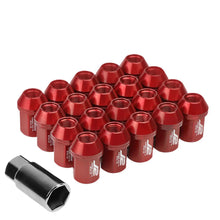 Load image into Gallery viewer, J2 Engineering Lug Nuts (M12 x 1.25) 20 Piece Set With Closed End - Black / Blue Red Alternate Image