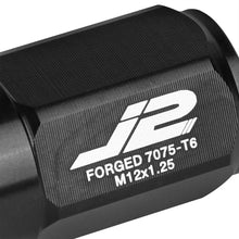 Load image into Gallery viewer, J2 Engineering Lug Nuts (M12 x 1.25) 20 Piece Set With Closed End - Black / Blue Red Alternate Image