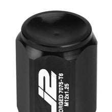 Load image into Gallery viewer, J2 Engineering Lug Nuts (M12 x 1.25) 20 Piece Set With Closed End - Black / Blue Red Alternate Image