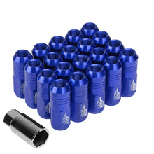 Load image into Gallery viewer, J2 Engineering Lug Nuts (M12 x 1.25) 20 Piece Set With Closed End - Black / Blue Red Alternate Image