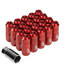 Load image into Gallery viewer, J2 Engineering Lug Nuts (M12 x 1.25) 20 Piece Set With Closed End - Black / Blue Red Alternate Image
