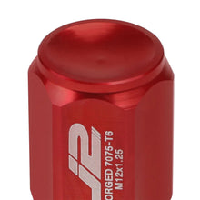Load image into Gallery viewer, J2 Engineering Lug Nuts (M12 x 1.25) 20 Piece Set With Closed End - Black / Blue Red Alternate Image