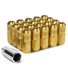 Load image into Gallery viewer, J2 Engineering Lug Nuts (M12 x 1.25) 20 Piece Set With Closed End for Acorn / Conical Wheels - Black / Blue / Gold / Red / Silver Alternate Image