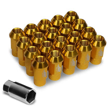 Load image into Gallery viewer, J2 Engineering Lug Nuts (M12 x 1.25) 20 Piece Set With Open Knurled or Smooth End for Acorn / Conical Wheels - Black / Blue / Gold / Red / Silver Alternate Image