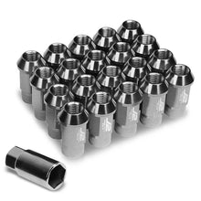Load image into Gallery viewer, J2 Engineering Lug Nuts (M12 x 1.25) 20 Piece Set With Open Knurled or Smooth End for Acorn / Conical Wheels - Black / Blue / Gold / Red / Silver Alternate Image