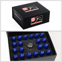 Load image into Gallery viewer, J2 Engineering Lug Nuts (M12 x 1.25) 20 Piece Set With Open End - Black / Blue / Red Alternate Image