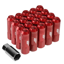 Load image into Gallery viewer, J2 Engineering Lug Nuts (M12 x 1.25) 20 Piece Set With Open End - Black / Blue / Red Alternate Image