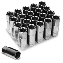Load image into Gallery viewer, J2 Engineering Lug Nuts (M12 x 1.25) 20 Piece Set With Open Knurled or Smooth End for Acorn / Conical Wheels - Black / Blue / Gold / Red / Silver Alternate Image