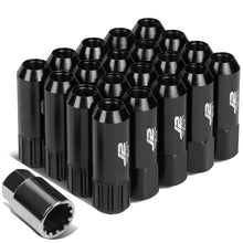 Load image into Gallery viewer, J2 Engineering Lug Nuts (M12 x 1.25) 16 Piece Set With Open End and Lock Nuts- Black / Blue / Red Alternate Image