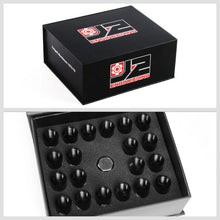 Load image into Gallery viewer, J2 Engineering Lug Nuts (M12 x 1.25) 16 Piece Set With Open End and Lock Nuts- Black / Blue / Red Alternate Image