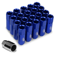 Load image into Gallery viewer, J2 Engineering Lug Nuts (M12 x 1.25) 16 Piece Set With Open End for Acorn / Conical Wheels With 4 Pieces Lock+Key  - Black / Blue / Gold / Red / Silver Alternate Image
