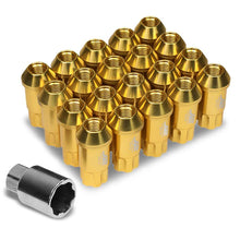 Load image into Gallery viewer, J2 Engineering Lug Nuts (M12 x 1.25) 20 Piece Set With Open End Spline for Acorn / Conical Wheels - Black / Blue / Gold / Red / Silver Alternate Image