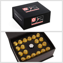 Load image into Gallery viewer, J2 Engineering Lug Nuts (M12 x 1.25) 20 Piece Set With Open End Spline for Acorn / Conical Wheels - Black / Blue / Gold / Red / Silver Alternate Image