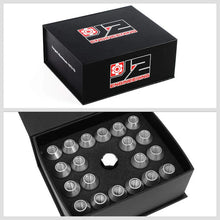 Load image into Gallery viewer, J2 Engineering Lug Nuts (M12 x 1.25) 20 Piece Set With Open End Spline for Acorn / Conical Wheels - Black / Blue / Gold / Red / Silver Alternate Image
