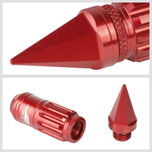 Load image into Gallery viewer, J2 Engineering Spike Lug Nuts (M12 x 1.25) 16 Piece Set With Open Knurled End and Lock Nuts- Black / Blue / Red Alternate Image