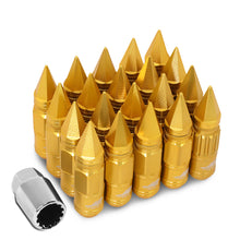 Load image into Gallery viewer, J2 Engineering Lug Nuts (M12 x 1.25) 20 Piece Set With Spiky or Open-End Cup - Black / Blue / Gold / Red / Silver Alternate Image