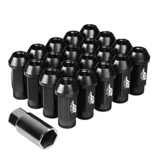 Load image into Gallery viewer, J2 Engineering Lug Nuts (M12 x 1.25) 20 Piece Set With Open Knurled End - Black / Blue / Red Alternate Image