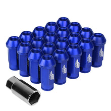 Load image into Gallery viewer, J2 Engineering Lug Nuts (M12 x 1.25) 20 Piece Set With Open Knurled End - Black / Blue / Red Alternate Image