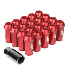 Load image into Gallery viewer, J2 Engineering Lug Nuts (M12 x 1.25) 20 Piece Set With Open Knurled End - Black / Blue / Red Alternate Image