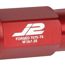 Load image into Gallery viewer, J2 Engineering Lug Nuts (M12 x 1.25) 20 Piece Set With Open Knurled End - Black / Blue / Red Alternate Image