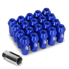 Load image into Gallery viewer, J2 Engineering Lug Nuts (M12 x 1.25) 20 Piece Set With Open Knurled or Smooth End for Acorn / Conical Wheels - Black / Blue / Gold / Red / Silver Alternate Image