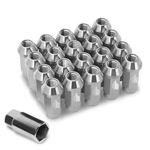 Load image into Gallery viewer, J2 Engineering Lug Nuts (M12 x 1.25) 20 Piece Set With Open Knurled or Smooth End for Acorn / Conical Wheels - Black / Blue / Gold / Red / Silver Alternate Image