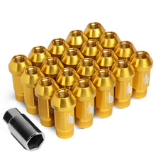 Load image into Gallery viewer, J2 Engineering Lug Nuts (M12 x 1.25) 20 Piece Set With Open Knurled End - Black / Blue / Gold / Red / Silver Alternate Image