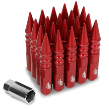Load image into Gallery viewer, J2 Engineering Spiked Lug Nuts (M12 x 1.50) 20 Piece Open End and Spiked Cap Set - Black / Blue / Gold / Red / Silver Alternate Image