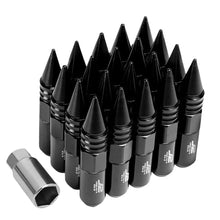 Load image into Gallery viewer, J2 Engineering Spike Lug Nuts (M12 x 1.25) 20 Piece Set With Open End - Black / Blue / Red (Copy) Alternate Image