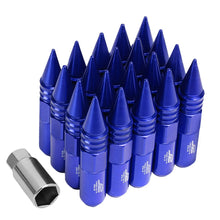 Load image into Gallery viewer, J2 Engineering Spike Lug Nuts (M12 x 1.25) 20 Piece Set With Open End - Black / Blue / Red (Copy) Alternate Image