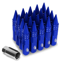 Load image into Gallery viewer, J2 Engineering Spiked Lug Nuts (M12 x 1.50) 20 Piece Open End and Spiked Cap Set - Black / Blue / Gold / Red / Silver Alternate Image