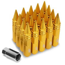 Load image into Gallery viewer, J2 Engineering Spiked Lug Nuts (M12 x 1.50) 20 Piece Open End and Spiked Cap Set - Black / Blue / Gold / Red / Silver Alternate Image