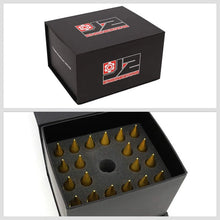 Load image into Gallery viewer, J2 Engineering Spiked Lug Nuts (M12 x 1.50) 20 Piece Open End and Spiked Cap Set - Black / Blue / Gold / Red / Silver Alternate Image