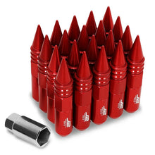 Load image into Gallery viewer, J2 Engineering Spiked Lug Nuts (M12 x 1.50) 20 Piece Open End and Spiked Cap Set - Black / Blue / Gold / Red / Silver Alternate Image