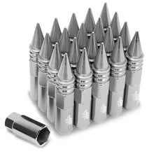 Load image into Gallery viewer, J2 Engineering Spiked Lug Nuts (M12 x 1.50) 20 Piece Open End and Spiked Cap Set - Black / Blue / Gold / Red / Silver Alternate Image