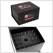 Load image into Gallery viewer, J2 Engineering Spiked Lug Nuts (M12 x 1.50) 20 Piece Open End and Spiked Cap Set - Black / Blue / Gold / Red / Silver Alternate Image