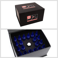 Load image into Gallery viewer, J2 Engineering Spike Lug Nuts (M12 x 1.25) 20 Piece Set With Open End - Black / Blue / Red (Copy) Alternate Image