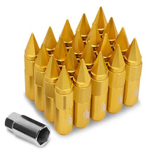 Load image into Gallery viewer, J2 Engineering Spiked Lug Nuts (M12 x 1.50) 20 Piece Open End and Spiked Cap Set - Black / Blue / Gold / Red / Silver Alternate Image