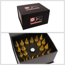 Load image into Gallery viewer, J2 Engineering Spiked Lug Nuts (M12 x 1.50) 20 Piece Open End and Spiked Cap Set - Black / Blue / Gold / Red / Silver Alternate Image