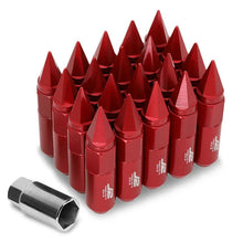 Load image into Gallery viewer, J2 Engineering Spiked Lug Nuts (M12 x 1.50) 20 Piece Open End and Spiked Cap Set - Black / Blue / Gold / Red / Silver Alternate Image