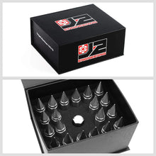 Load image into Gallery viewer, J2 Engineering Spiked Lug Nuts (M12 x 1.50) 20 Piece Open End and Spiked Cap Set - Black / Blue / Gold / Red / Silver Alternate Image