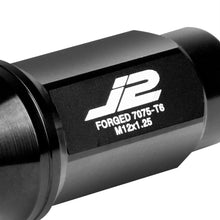 Load image into Gallery viewer, J2 Engineering Lug Nuts (M12 x 1.25) 20 Piece Set With Closed End - Black / Blue Red Alternate Image