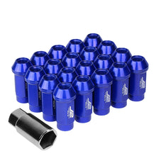 Load image into Gallery viewer, J2 Engineering Lug Nuts (M12 x 1.25) 20 Piece Set With Closed End - Black / Blue Red Alternate Image