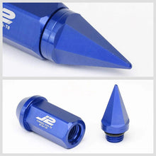 Load image into Gallery viewer, J2 Engineering Spiked Lug Nuts (M12 x 1.50) 20 Piece Open End and Spiked Cap Set - Black / Blue / Gold / Red / Silver Alternate Image