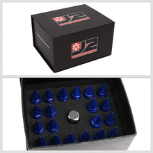 Load image into Gallery viewer, J2 Engineering Spiked Lug Nuts (M12 x 1.50) 20 Piece Open End and Spiked Cap Set - Black / Blue / Gold / Red / Silver Alternate Image