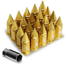 Load image into Gallery viewer, J2 Engineering Spiked Lug Nuts (M12 x 1.50) 20 Piece Open End and Spiked Cap Set - Black / Blue / Gold / Red / Silver Alternate Image