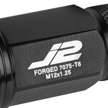 Load image into Gallery viewer, J2 Engineering Lug Nuts (M12 x 1.25) 20 Piece Set With Open Knurled End - Black / Blue / Red Alternate Image